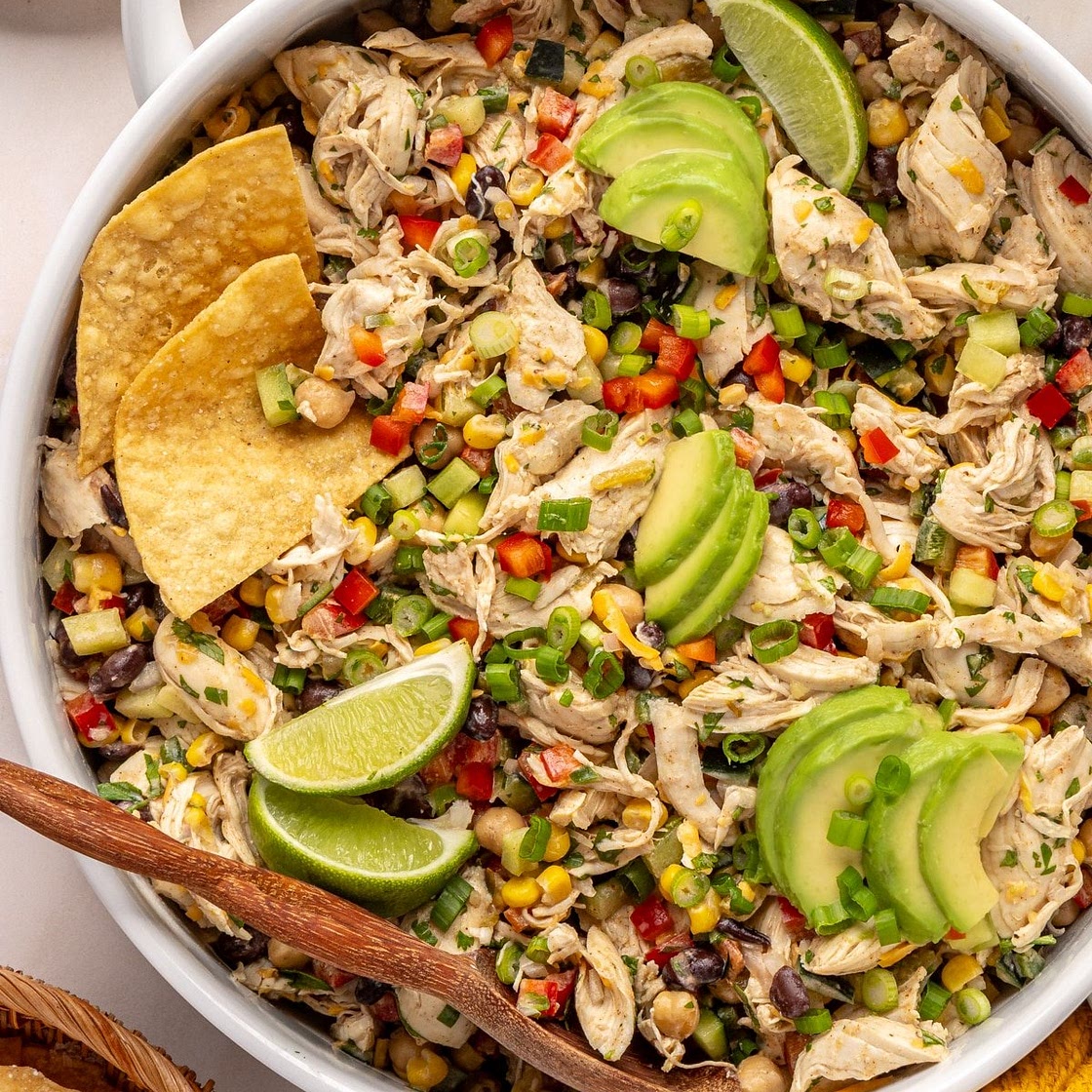 Southwest Shredded Chicken Salad