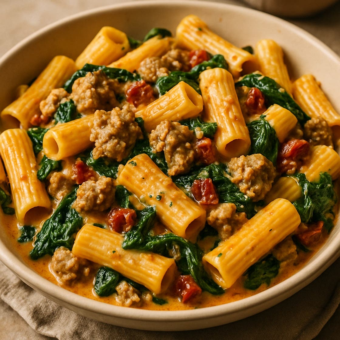 Tuscan Sausage Rigatoni