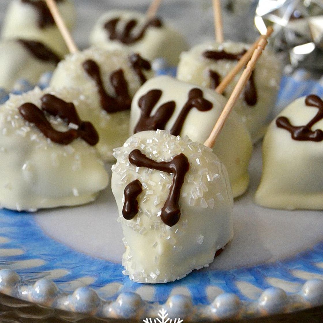No Bake Fudge Dreidels