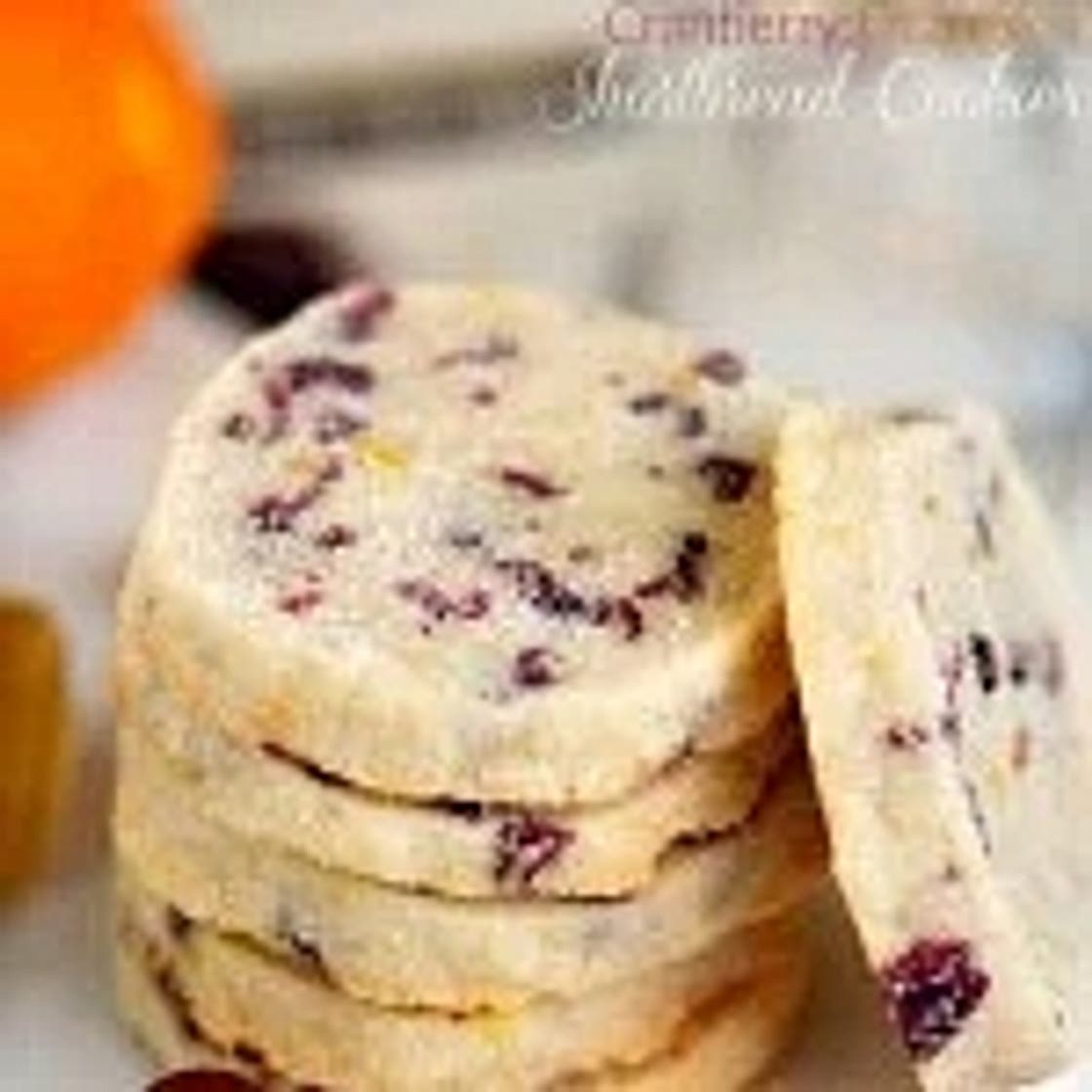 Cranberries Orange Shortbread