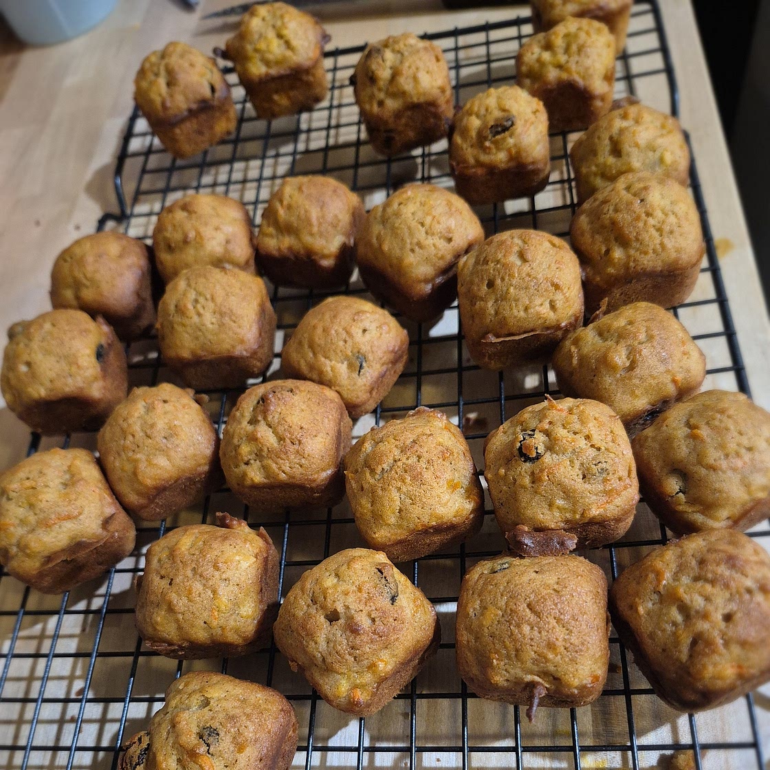 Soft & Moist Carrot Muffins