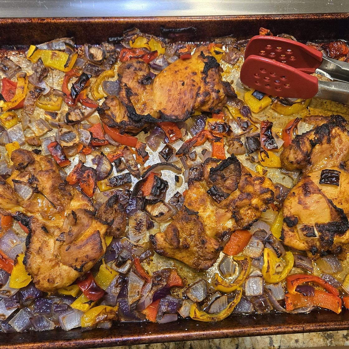 Sheet-Pan Chicken Tikka Thighs