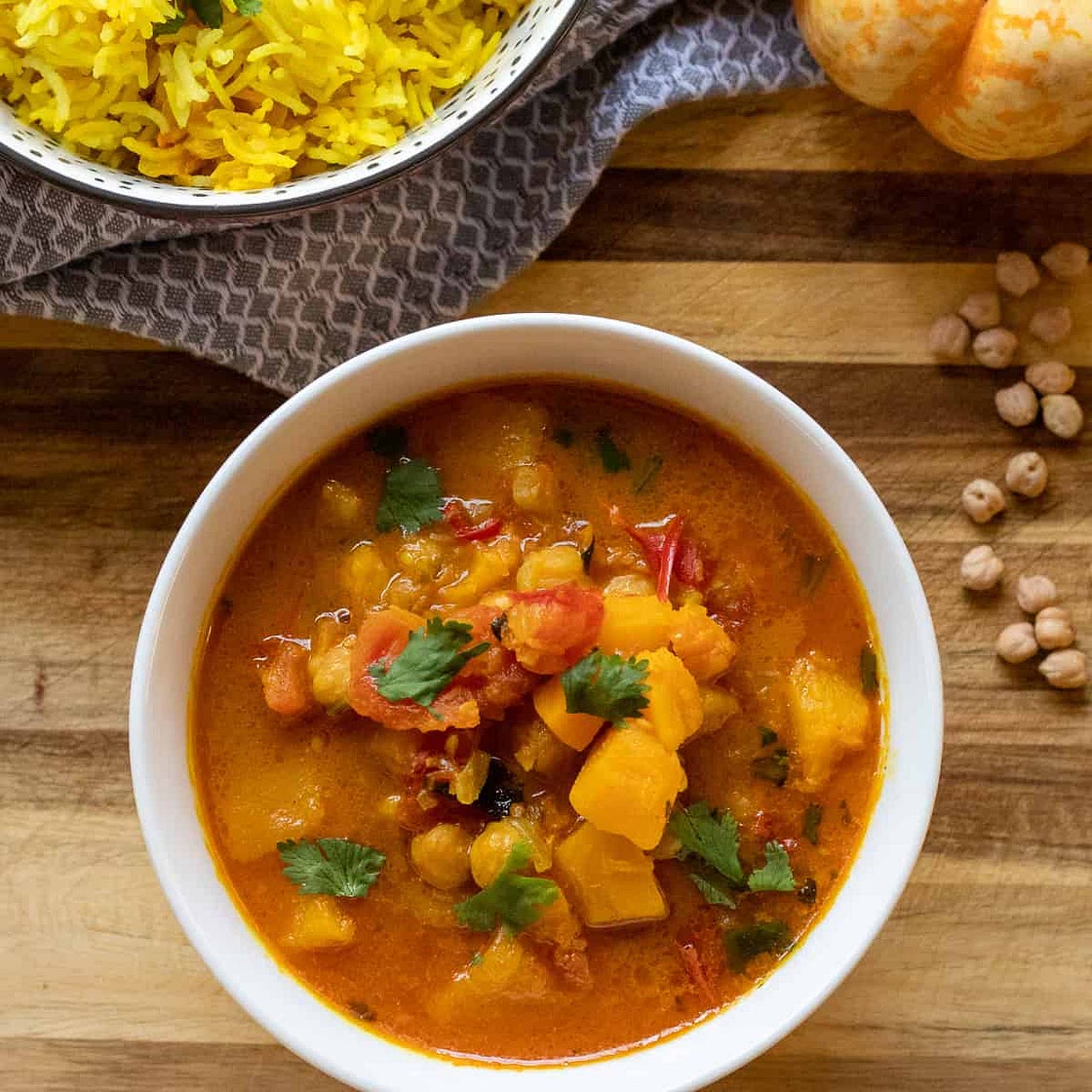 Butternut Squash Curry with Chickpeas