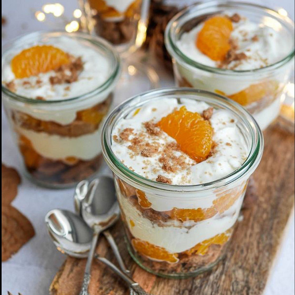 Spekulatius-Mandarinen-Dessert