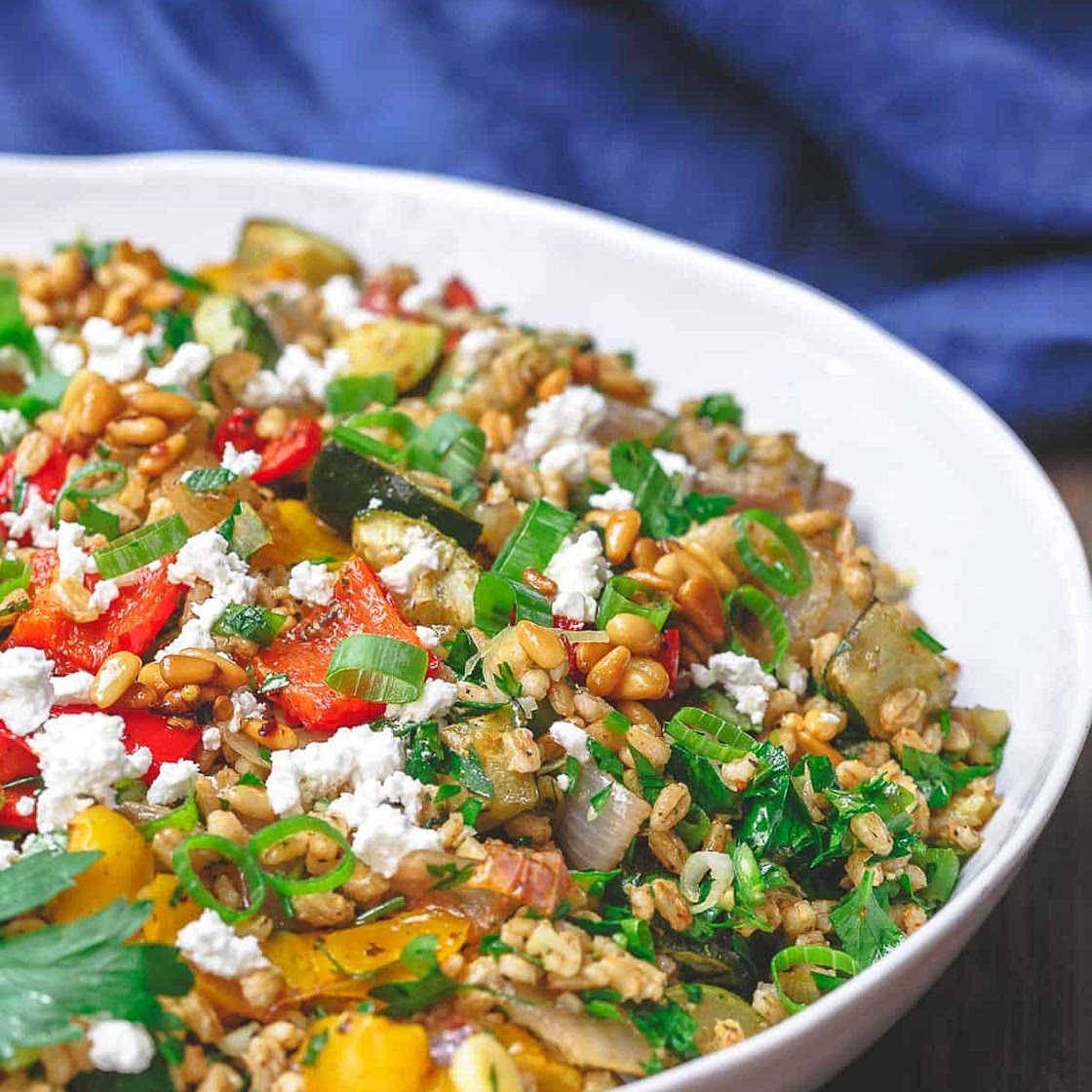 Barley Salad with Roasted Vegetables