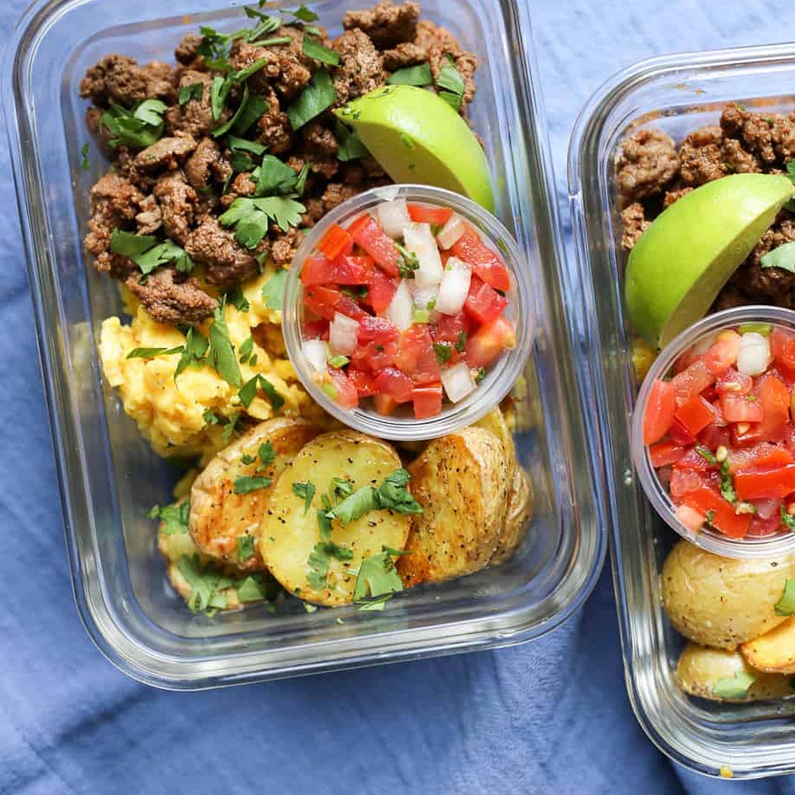Meal Prep Breakfast Taco Bowls