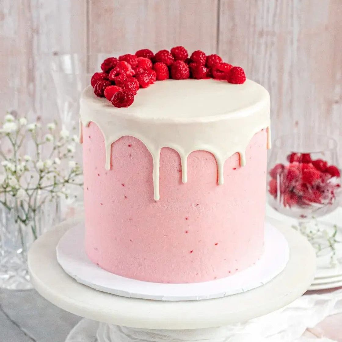 Gluten-Free Raspberry Cake (Dairy-Free)