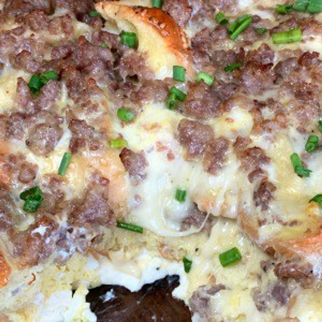 Everything Bagel and Sausage Casserole