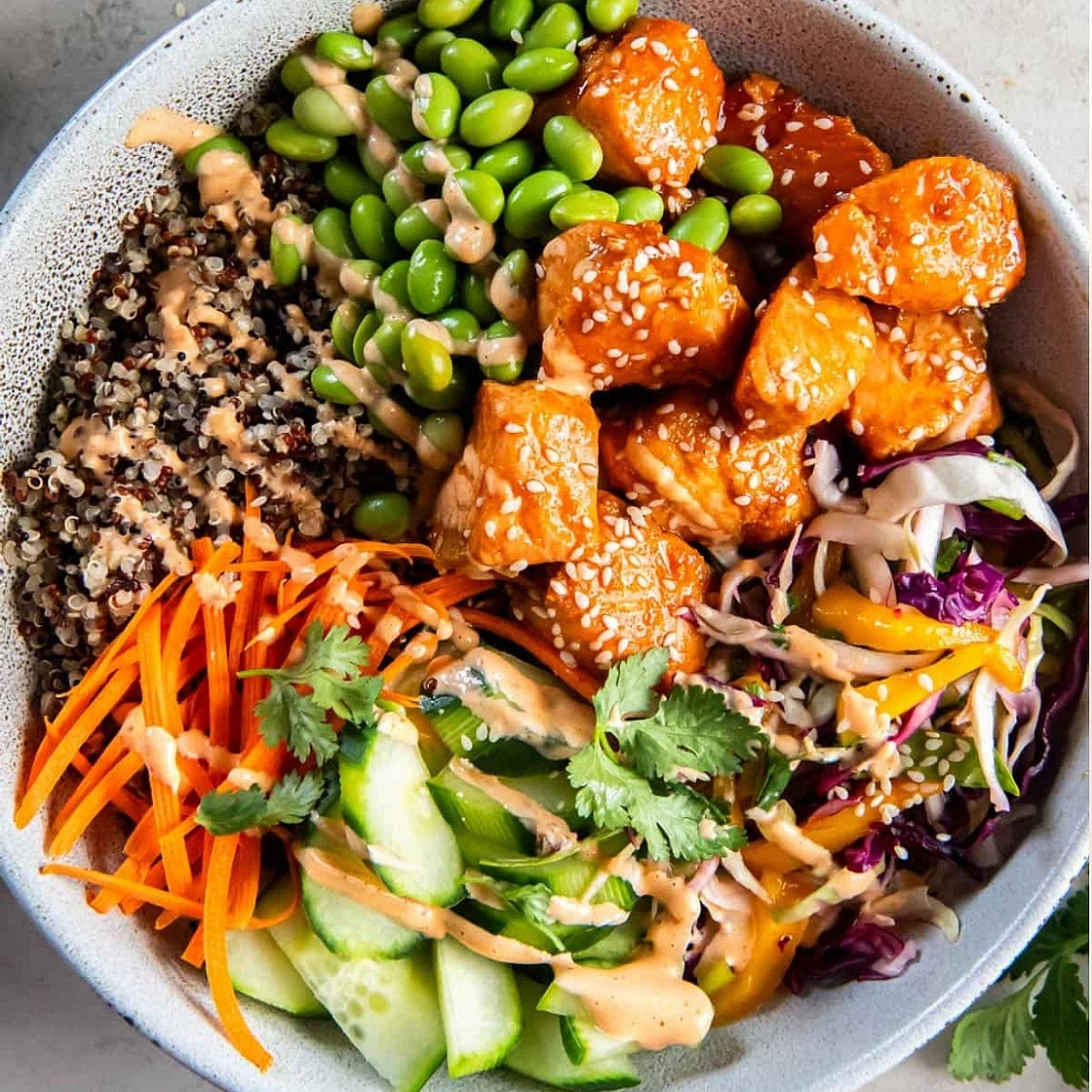 Sesame Asian Quinoa Bowl