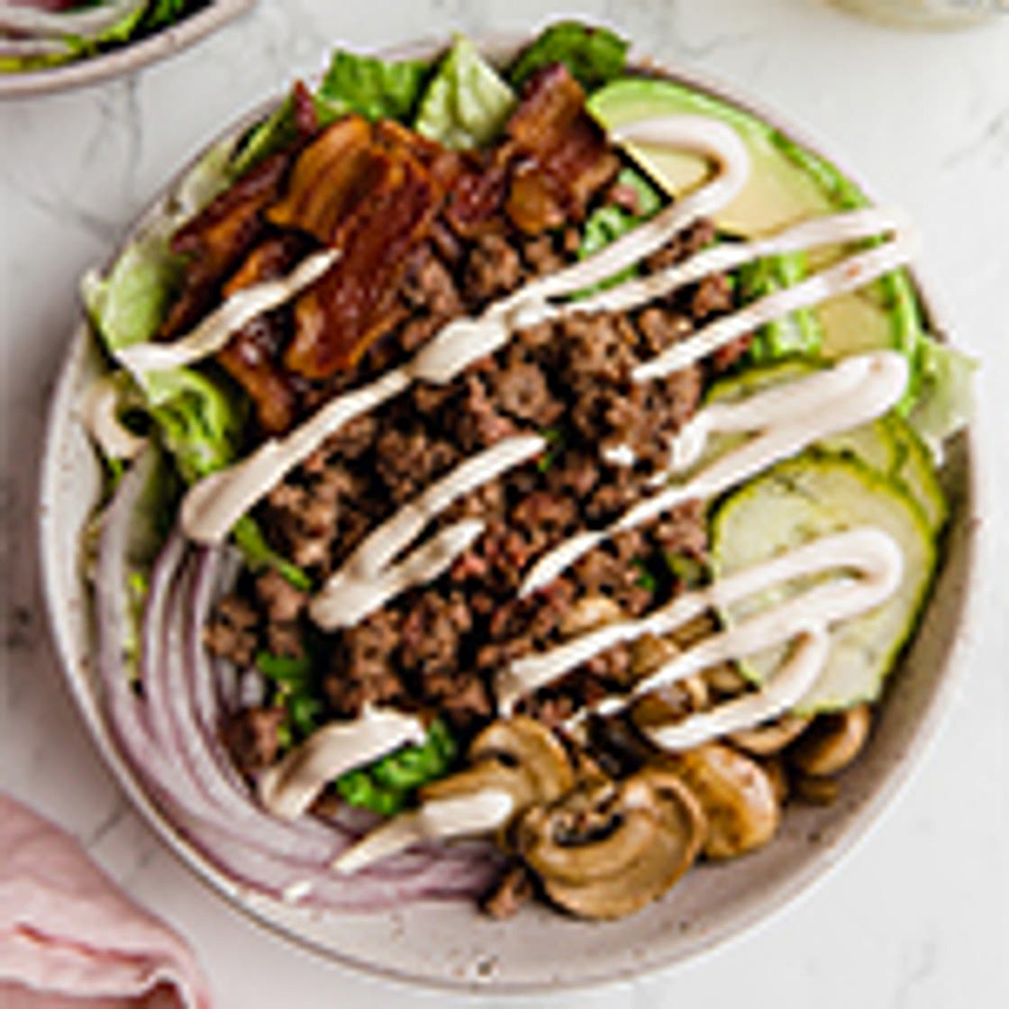 Loaded Bun-less Burger Bowls (Paleo, Keto, Whole30)