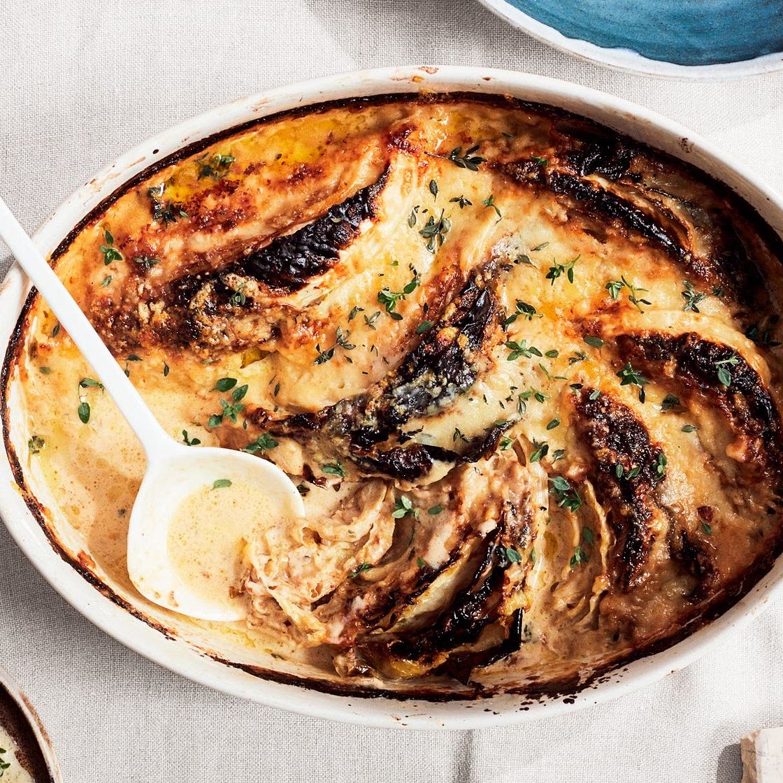 Cheesy Cabbage Gratin