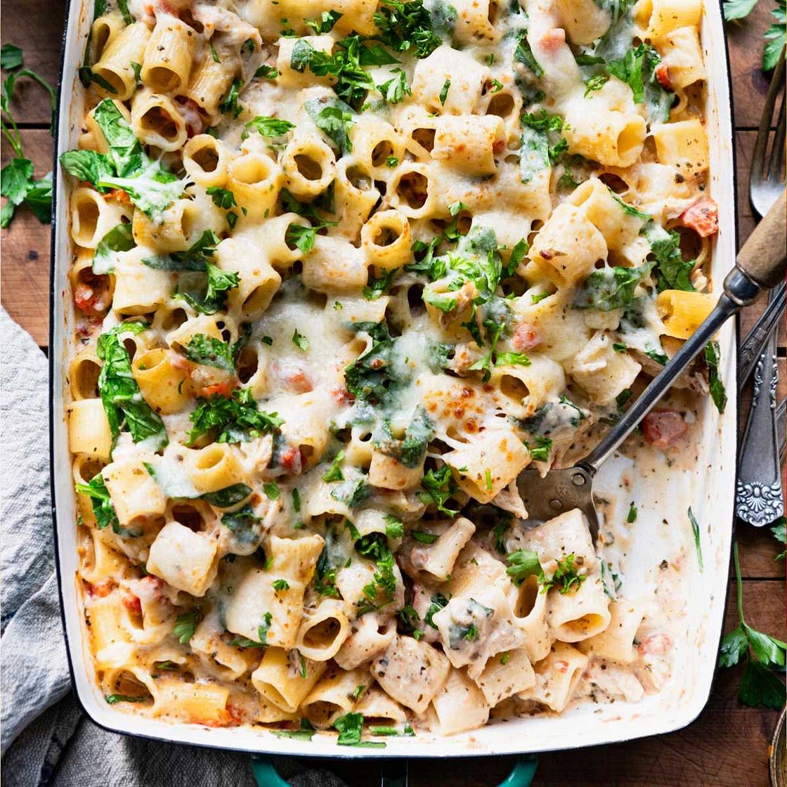 Pesto Alfredo Chicken Pasta