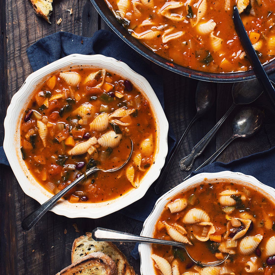 Soupe minestrone aux légumes