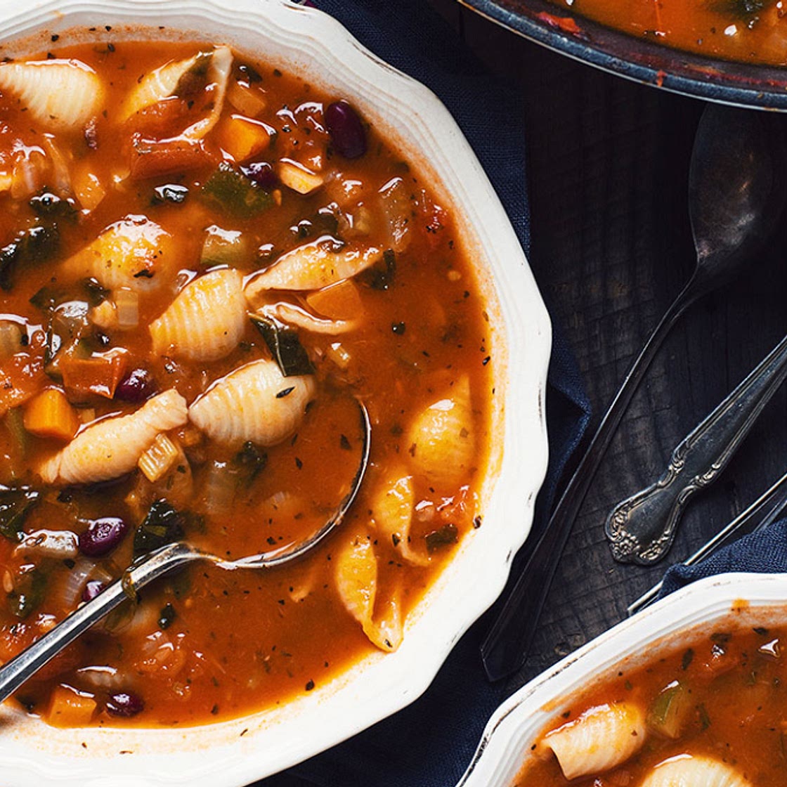 Soupe minestrone aux légumes