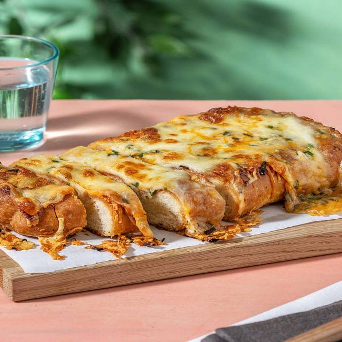 4 Cheese Garlic Focaccia Bread with Chive Topping | Perfect for Sharing