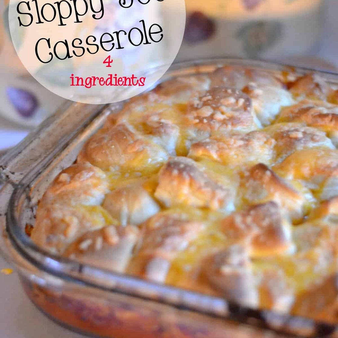 CHEESY SLOPPY JOE CASSEROLE WITH FROZEN BURGERS