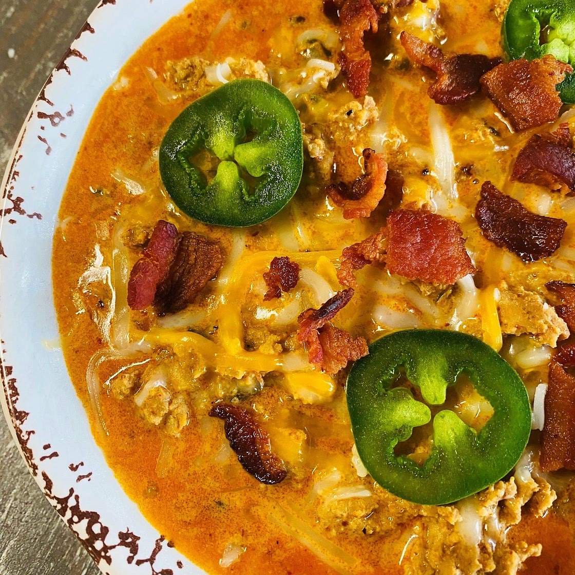 Jalapeno Popper Chicken Chili