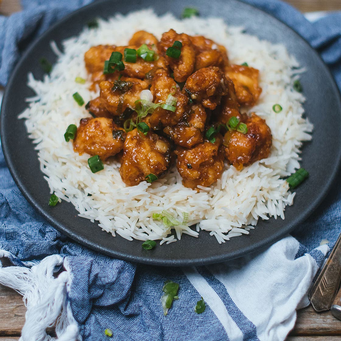 Poulet croustillant à l’orange