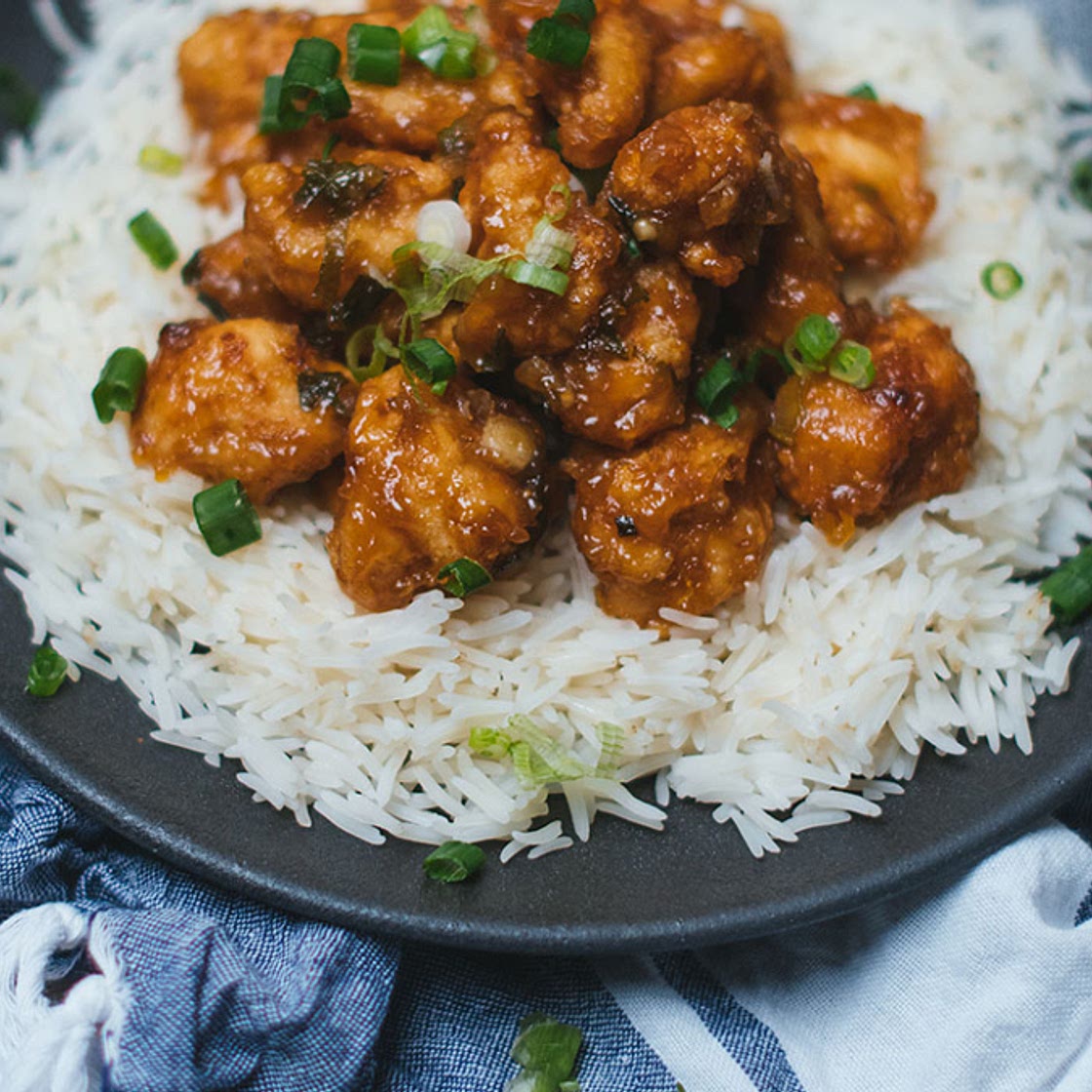 Poulet croustillant à l’orange