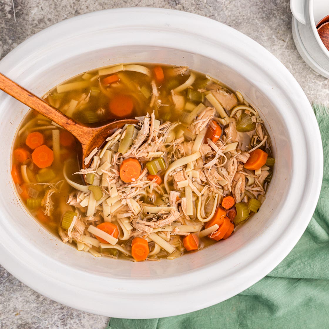 Slow Cooker Grandma's Turkey Noodle Soup