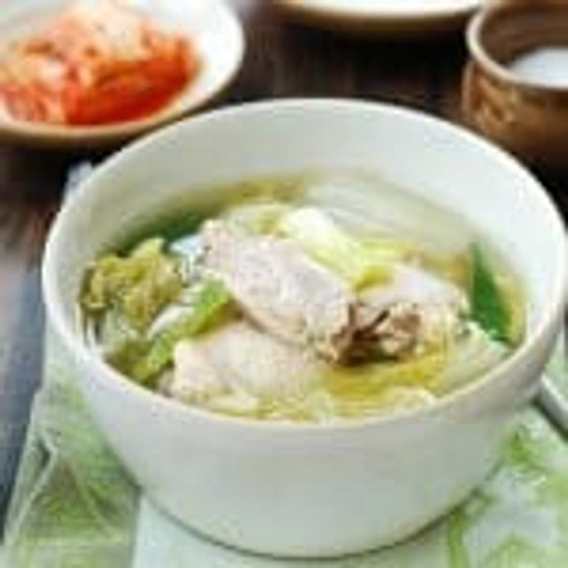 Slow Cooker Chicken Soup with Napa Cabbage