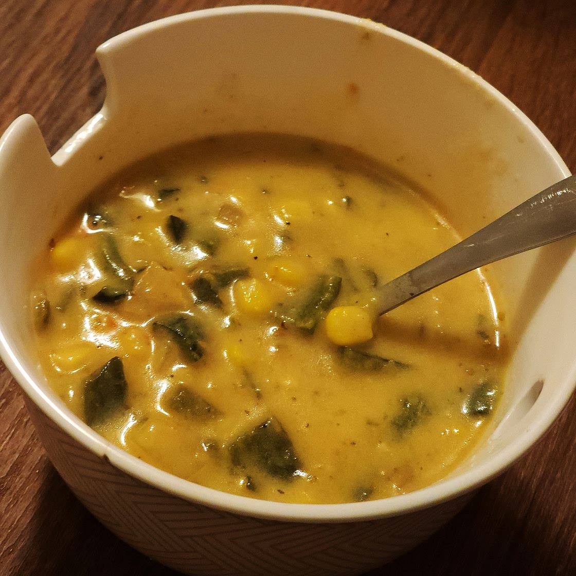 Roasted Poblano Corn Chowder