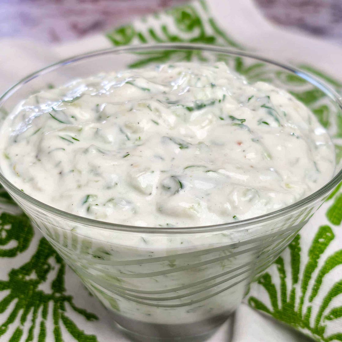 Homemade Tzatziki Recipe with Cucumber and Dill