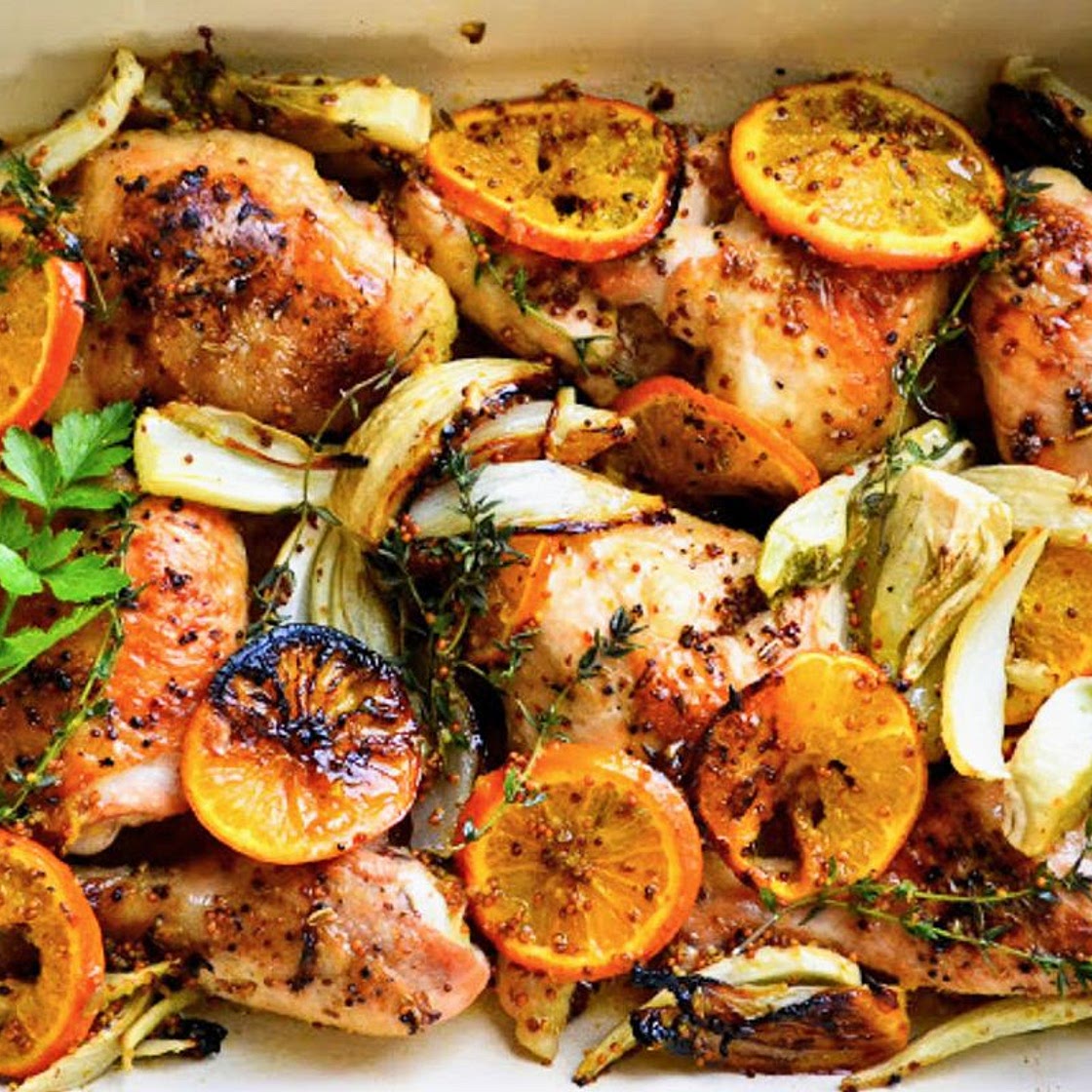 Roasted Chicken with Clementines