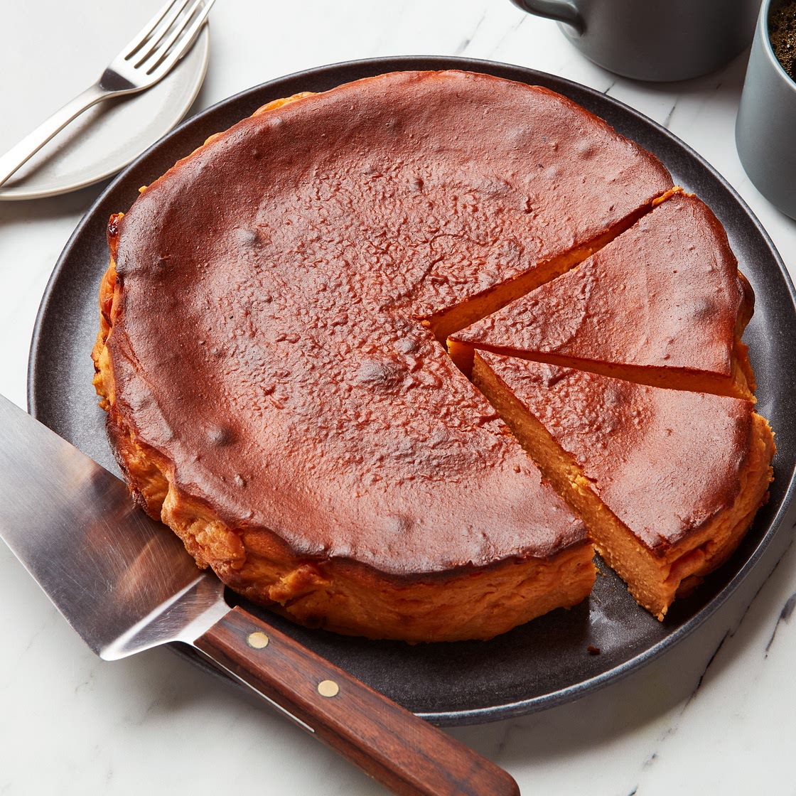 Basque-Style Sweet Potato Cheesecake