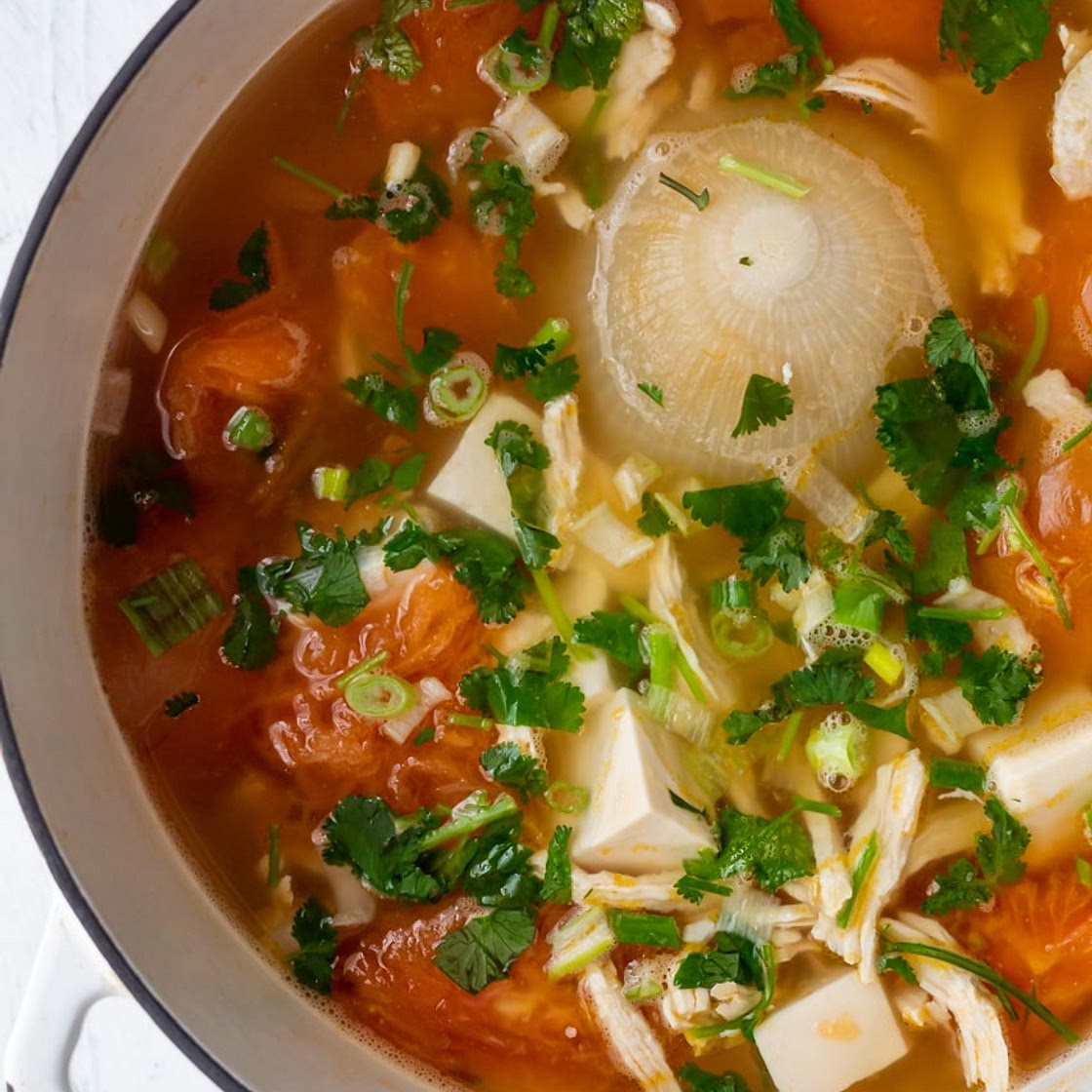Vietnamese Chicken Tomato Soup