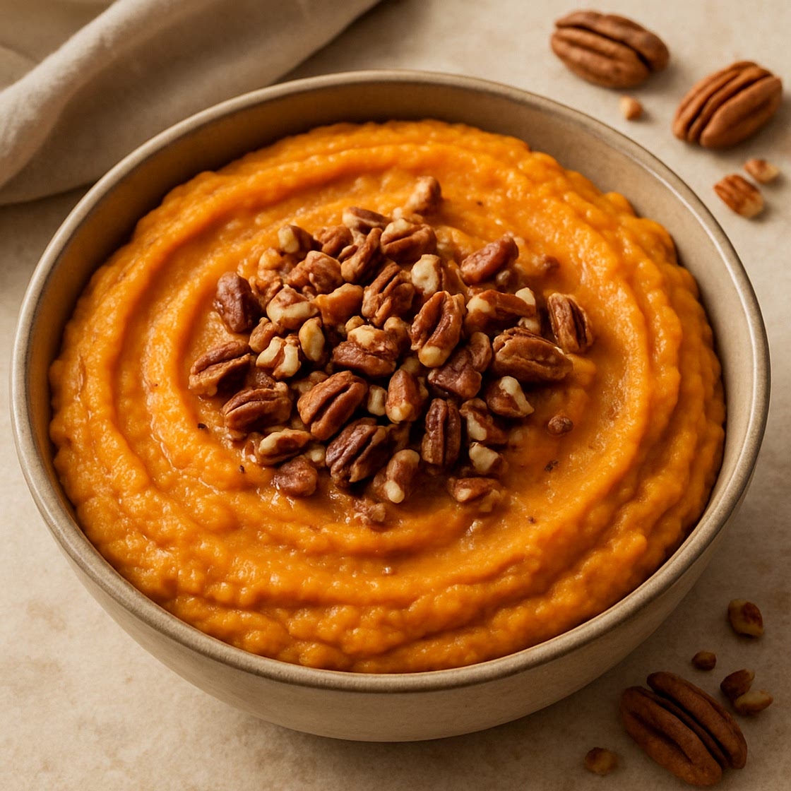 Sweet Potato and Pecan Puree