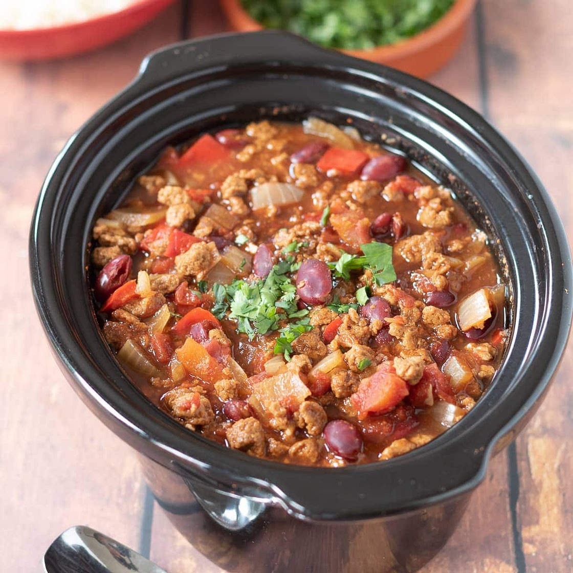 Slow Cooker Vegetarian Chilli