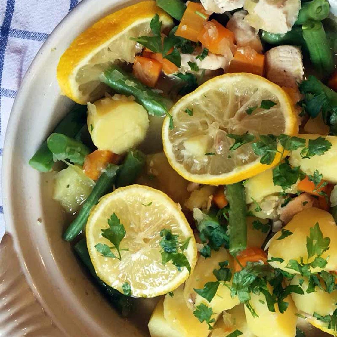 Chicken and lemon casserole