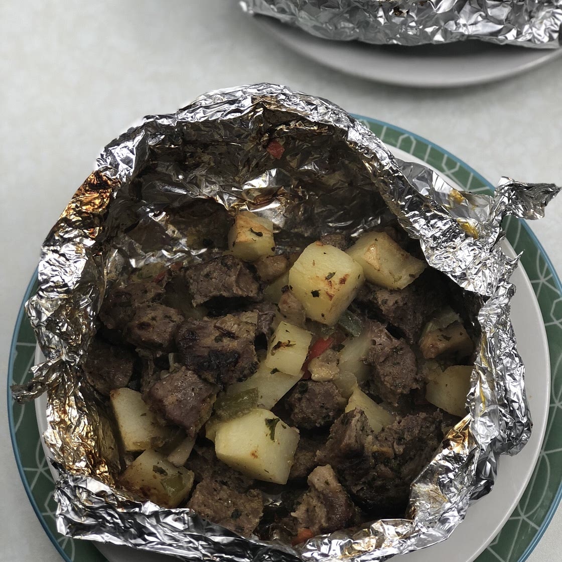 Air Fryer Steak Hobo Dinner Recipe