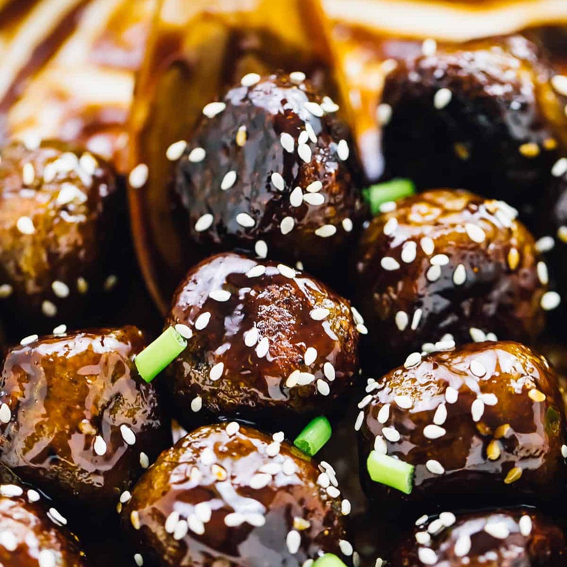 Vegan Teriyaki Meatballs