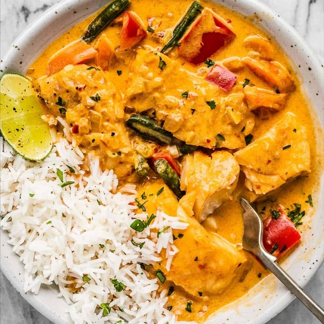 ✅Thai Red Curry (Basa 🐟)