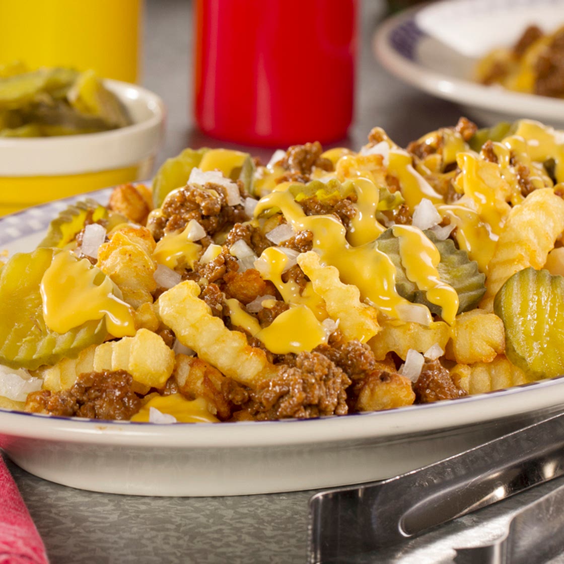 Cheesy Burger Fries