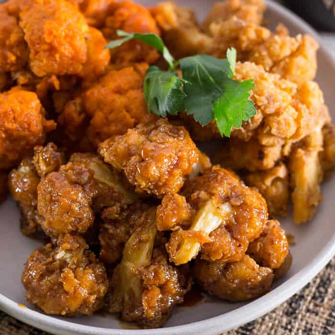 Buffalo Cauliflower Wings with Vegan Ranch Dip