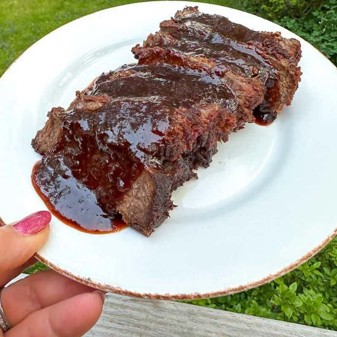 Low FODMAP Instant Pot BBQ Brisket