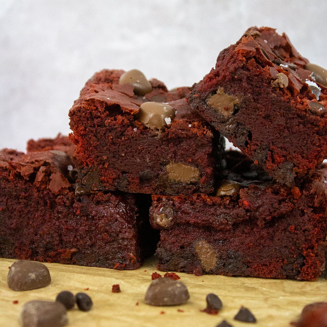 Red Velvet Condensed Milk Brownies