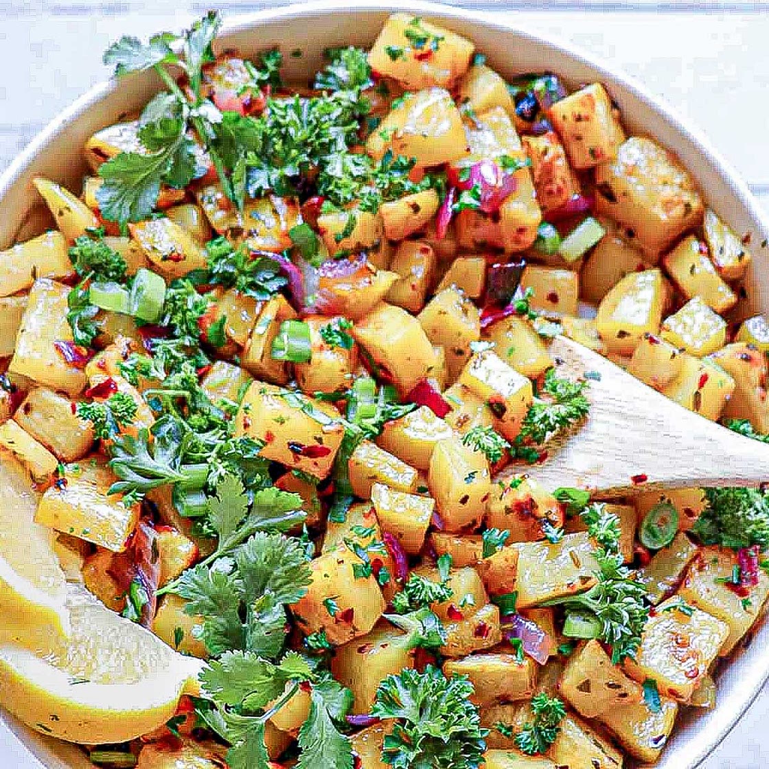 Middle Eastern Potatoes (Roasted and Spicy!)