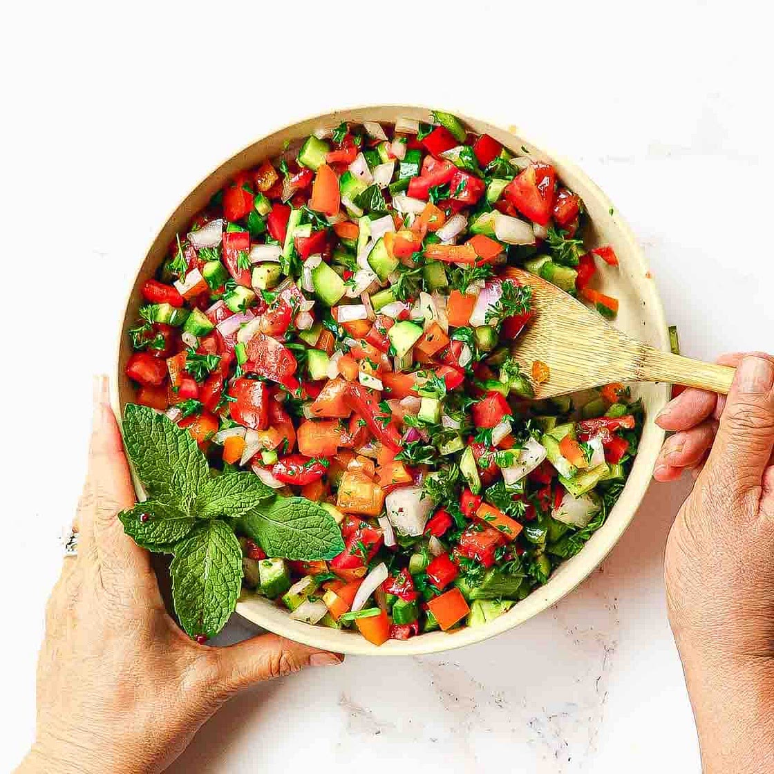 Turkish Shepherd Salad (Çoban Salatas)