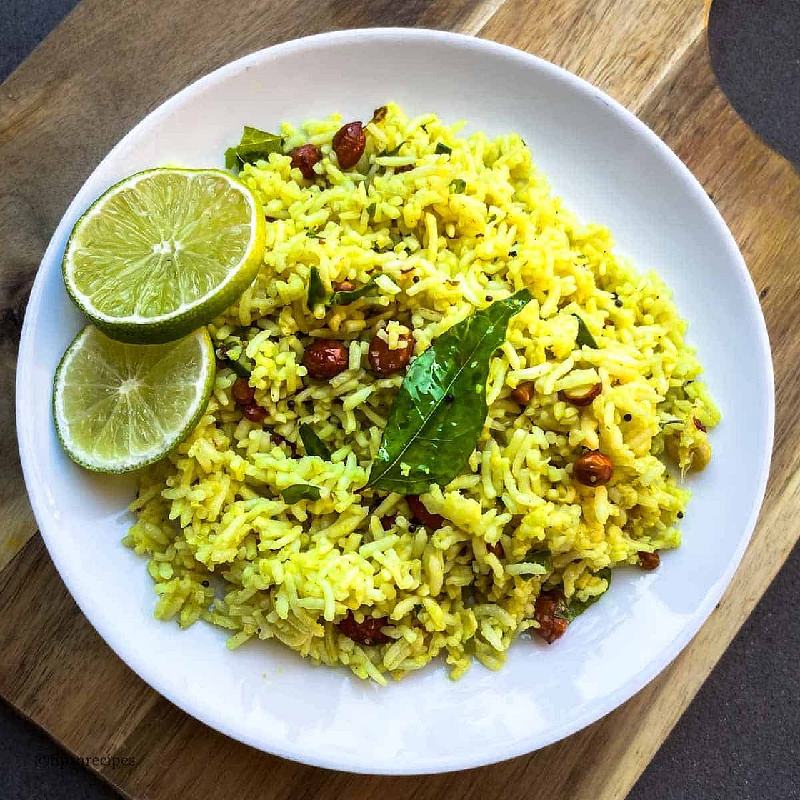 Lemon Rice with Leftover Rice
