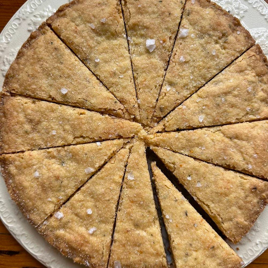 Delicious Salted Rosemary Orange Shortbread Cookies Recipe