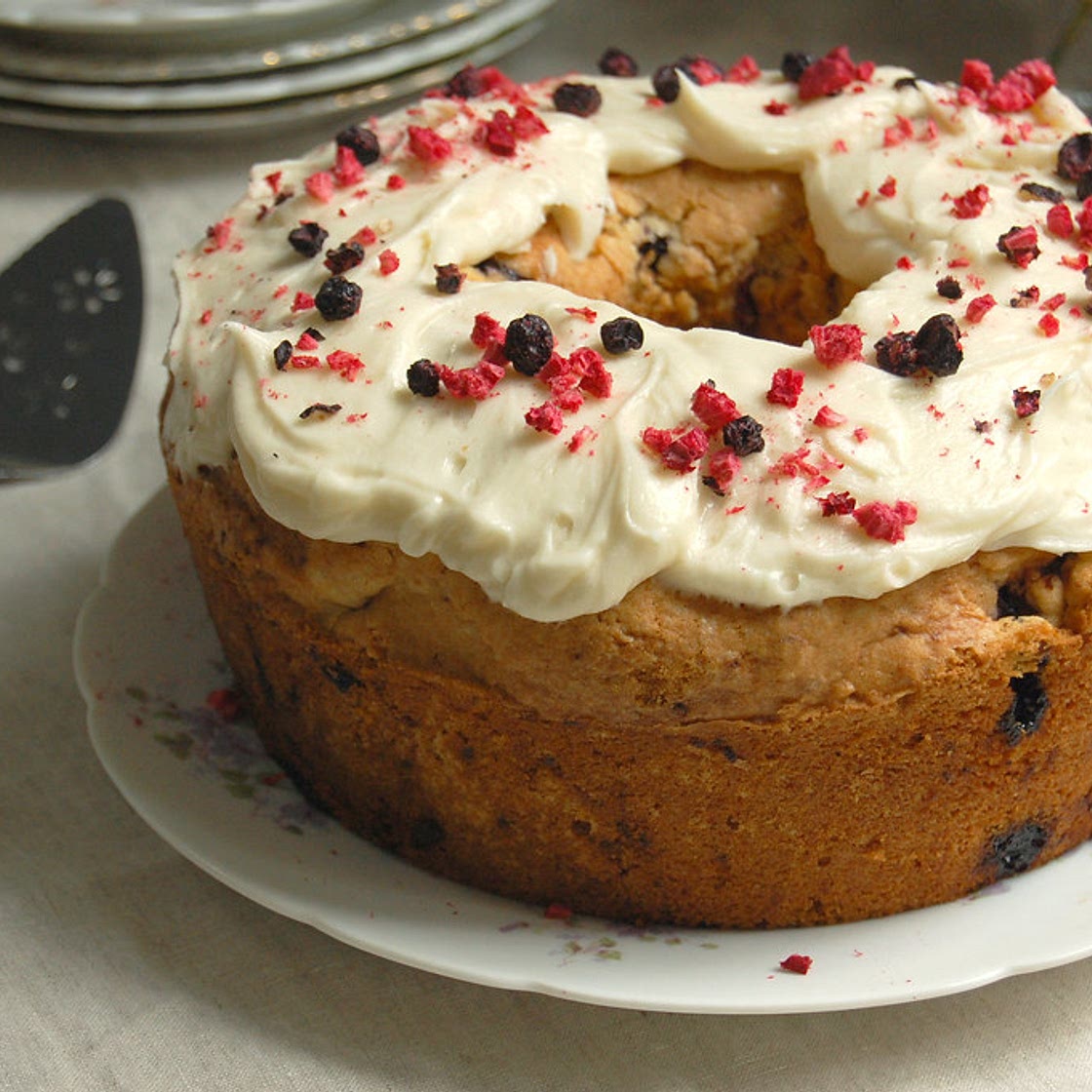 Red, White + Blueberry Pound Cake