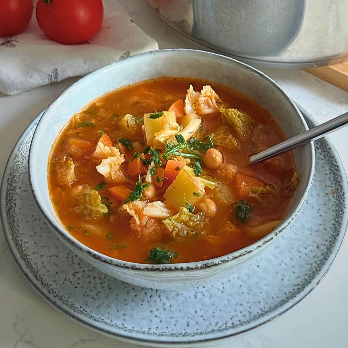 Easy Vegan Cabbage Potato Soup