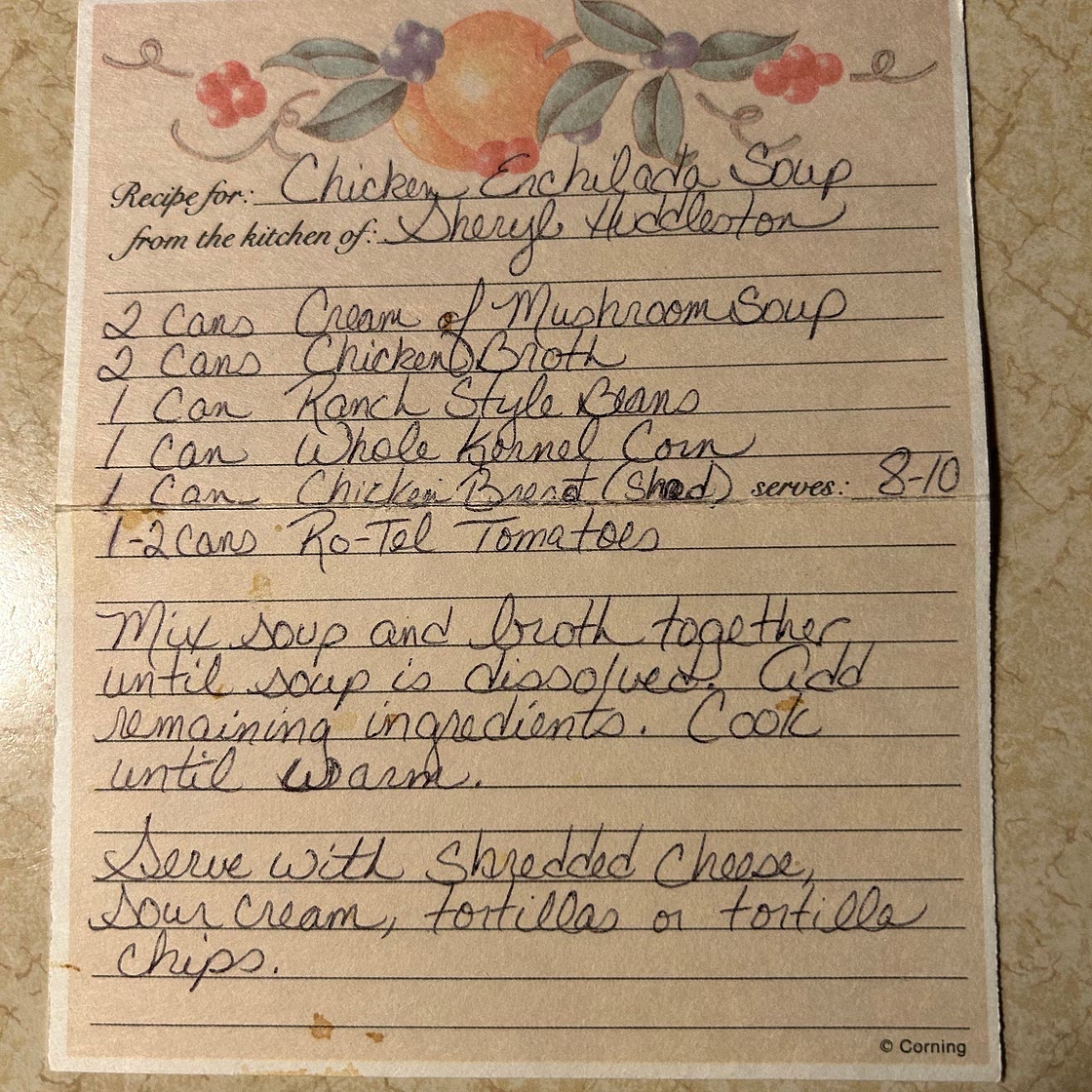 Chicken Enchilada soup