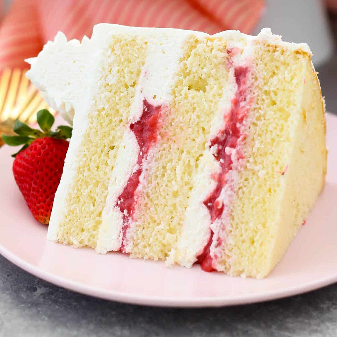 Strawberry Mascarpone Cake