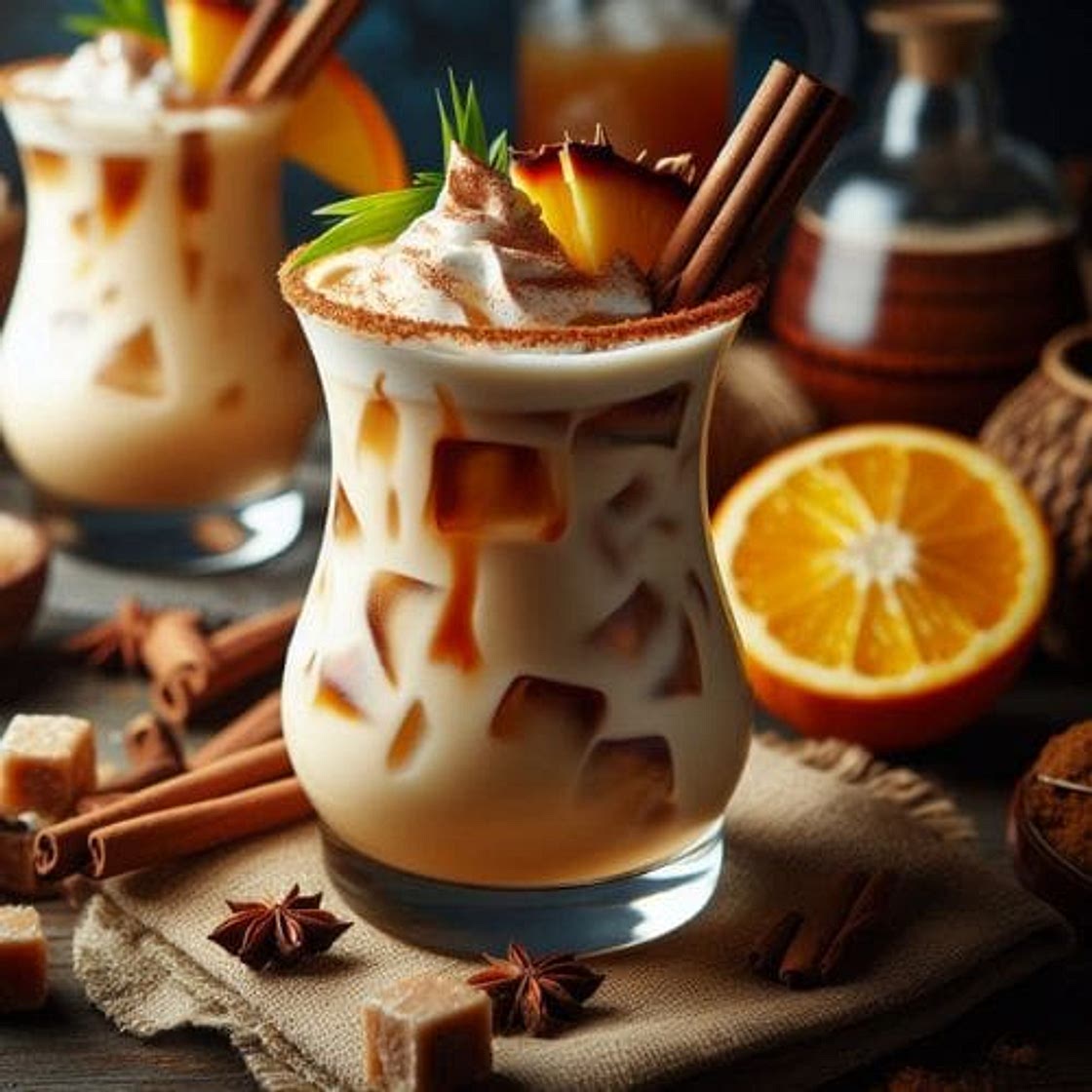 Spiced Rum Painkiller Cocktail
