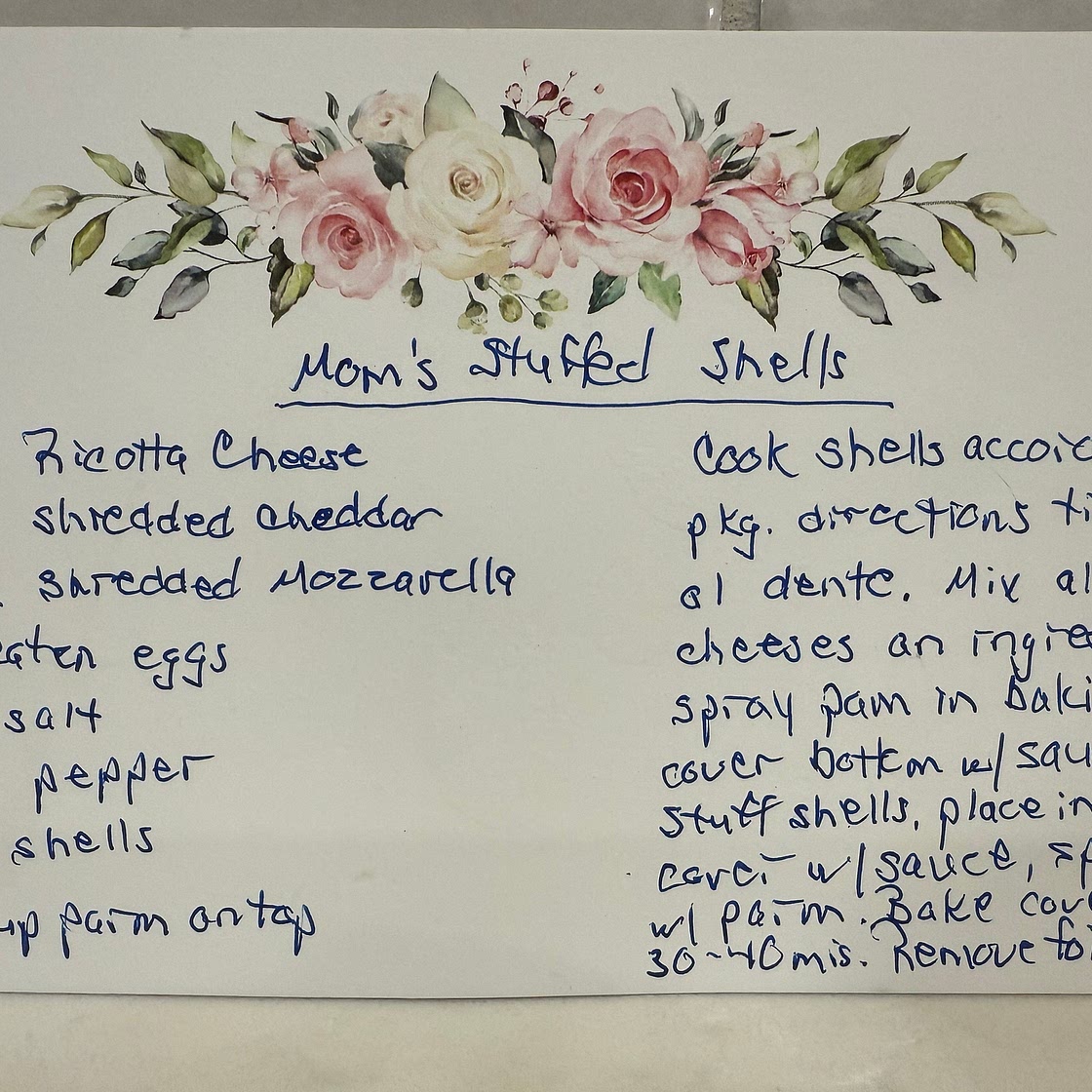 Mom's Stuffed Shells